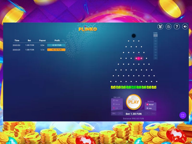 Cómo jugar Plinko en Rivalry