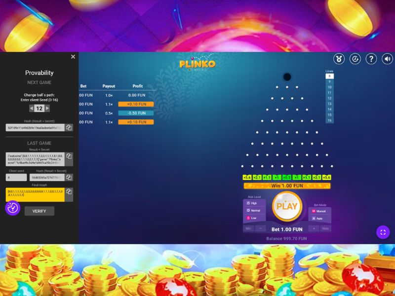 Juega Plinko en Rivalry